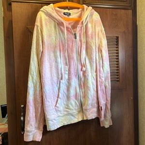 Splendid Tie Dye zip up hoodie